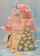 Buon Anno Natale MOUSE Vintage Cartolina CPSM #PAU976.IT - New Year