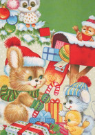 Buon Anno Natale ORSACCHIOTTO Vintage Cartolina CPSM #PAU646.IT - New Year
