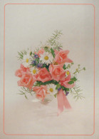 FIORI Vintage Cartolina CPSM #PAS615.IT - Flores