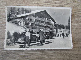 SUISSE CRANS S/ SIERRE HOTEL RESTAURANT VOITURES ANCIENNES ANIMEE LUGES NEIGE - Otros & Sin Clasificación