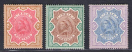 1895 India - Stanley Gibbson N. 107-09 - Effige Vittoria - MH* - Autres & Non Classés