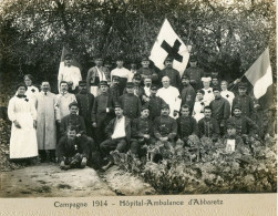 CAMPAGNE 1914 - PHOTO EXCEPTIONNELLE Et TRES RARE De L'HÔPITAL AMBULANCE D' ABBARETZ (44) - - War 1914-18