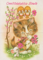GATTO KITTY Animale Vintage Cartolina CPSM #PAM151.IT - Katzen