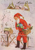 BABBO NATALE Natale Vintage Cartolina CPSM #PAK814.IT - Santa Claus