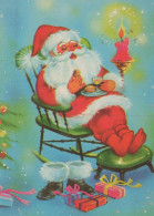 BABBO NATALE Natale Vintage Cartolina CPSM #PAK682.IT - Santa Claus