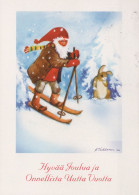 BABBO NATALE Natale Vintage Cartolina CPSM #PAJ985.IT - Kerstman