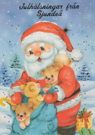 BABBO NATALE Natale Vintage Cartolina CPSM #PAJ638.IT - Kerstman