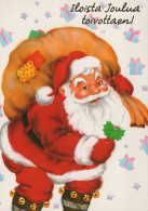 BABBO NATALE Natale Vintage Cartolina CPSM #PAK198.IT - Kerstman