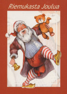 BABBO NATALE Natale Vintage Cartolina CPSM #PAJ569.IT - Kerstman