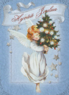 ANGELO Buon Anno Natale Vintage Cartolina CPSM #PAJ179.IT - Anges