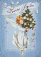 ANGELO Buon Anno Natale Vintage Cartolina CPSM #PAJ179.IT - Angels