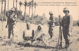 Libya - Italian Civilization In Tripolitania - Killing Of Two Libyan Notables - The Soldiers Laugh - CORNERS LIGHTLY ROU - Libye