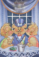 BEAR TEDDY BEAR Animals LENTICULAR 3D Vintage Postcard CPSM #PAZ136.GB - Bears