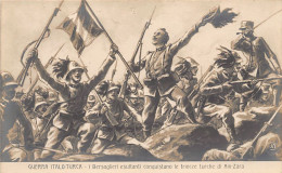 Libya - Italo-Turkish War - The Jubilant Bersaglieri Conquer The Turkish Trenches Of Ain Zara - Libyen