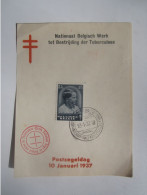 1937 BELGIUM TUBERCULOSE - Andere & Zonder Classificatie