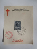 1937 BELGIUM TUBERCULOSE - Altri & Non Classificati