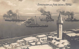 Libya - Italo-Turkish War - Demonstration Of The Italian Fleet In Tripoli - Libya