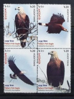 BANGLADESH 2018 FAUNA Animals. Birds Of Prey PALLAS'S FISH EAGLE - Fine Set MNH - Bangladesh