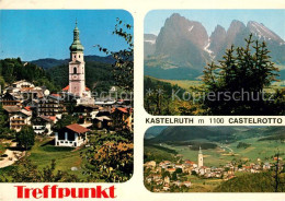 73227010 Kastelruth Suedtirol Ortsansicht Mit Kirche Landschaftspanorama Dolomit - Autres & Non Classés