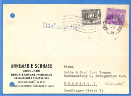 Berlin West 1954 - Carte Postale De Berlin - G33030 - Briefe U. Dokumente