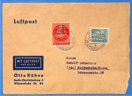 Berlin West 1954 - Lettre Par Avion De Berlin - G33022 - Storia Postale