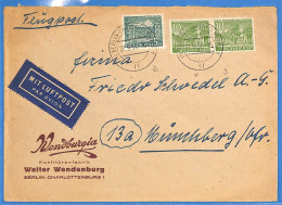 Berlin West 1951 - Lettre Par Avion De Berlin - G33013 - Covers & Documents