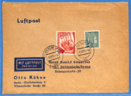 Berlin West 1956 - Lettre Par Avion De Berlin - G33019 - Brieven En Documenten