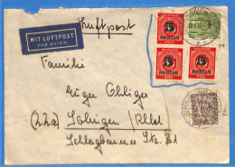 Berlin West 1951 - Lettre Par Avion De Berlin - G33007 - Cartas & Documentos