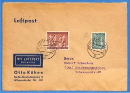 Berlin West 1955 - Lettre Par Avion De Berlin - G33011 - Storia Postale