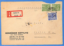 Berlin West 1950 - Seulement Le Recto D'une Lettre Einschreiben De Berlin - G32990 - Storia Postale