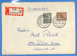 Berlin West 1958 - Lettre Einschreiben De Wolsburg - G32993 - Brieven En Documenten