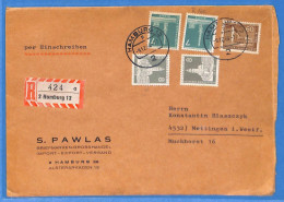 Berlin West 1954 - Lettre Einschreiben De Hamburg - G32992 - Covers & Documents