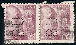 Madrid - Perforado - Edi O 923 Pareja - "BU" (Banco) - Used Stamps