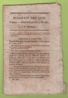 1834 BULLETIN DES LOIS - MOSELLE NOVEANT CORNY - MAYENNE - TABACS NORD PAS DE CALAIS - LIVINHAC  PONT SUR LE LOT - - Gesetze & Erlasse