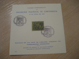 FAMALIÇAO 1960 Expo Fil Cartografia Cartography Geography Mapping Cancel Card PORTUGAL - Geografía