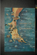 CP, 56,  QUIBERON Presqu' Ile De - Carte Géographique - Quiberon