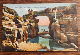 Carte Postale Ancienne Colorisée : St Palais Sur Mer - Le Pont Du Diable - Ohne Zuordnung