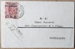 1891 - Umberto - Piego Affrancato Con "valevole Per Le Stampe" Cent. 2  Carminio - Raro - Marcofilie