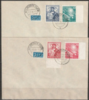 BRD 1949 FDC MiNr.111 - 112 Eröffnung Des Ersten Deutschen Bundestages+ 104 - 105 Vom 22.4.49 Messe Hannover ( D 4336 ) - 1948-1960