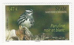 SPM-2010-Oiseau. Paruline Noir Et Blanc - N° 972 ** - Ongebruikt