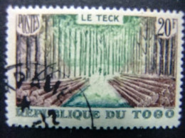 55 TOGO REPUBLICA 1957 / LE TECK - TECA / YVERT 272 FU - Togo (1960-...)