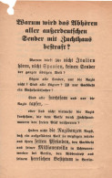 TRACT ANTI ALLEMAND 1939 1940 DROLE DE GUERRE REICH PROPAGANDE    # 106 - 1939-45