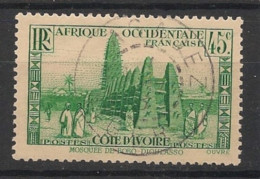 COTE D'IVOIRE - 1939-42 - N°YT. 153 - Mosquée 45c Vert-jaune - Oblitéré / Used - Gebruikt