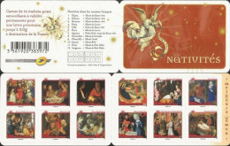 France 2011 Classic Christmas Painting Set Of 12 Stamps In Booklet MNH - Christianity