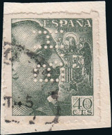 Madrid - Perforado - Edi O 925 - Fragmento "B.H" (Banco) - Used Stamps