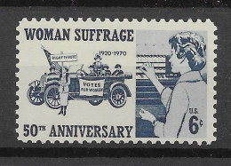 USA 1970.  Women Suffrage Sc 1406  (**) - Unused Stamps