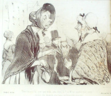 Lithographie Daumier Honoré Signée Paris 35 1839 - Prenten & Gravure