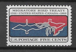 USA 1966.  Migratory Bird Sc 1306  (**) - Unused Stamps