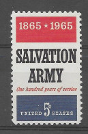 USA 1965.  Salvation Army Sc 1267  (**) - Unused Stamps