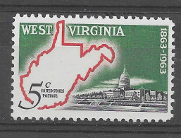 USA 1963.  West Virginia Sc 1232  (**) - Neufs